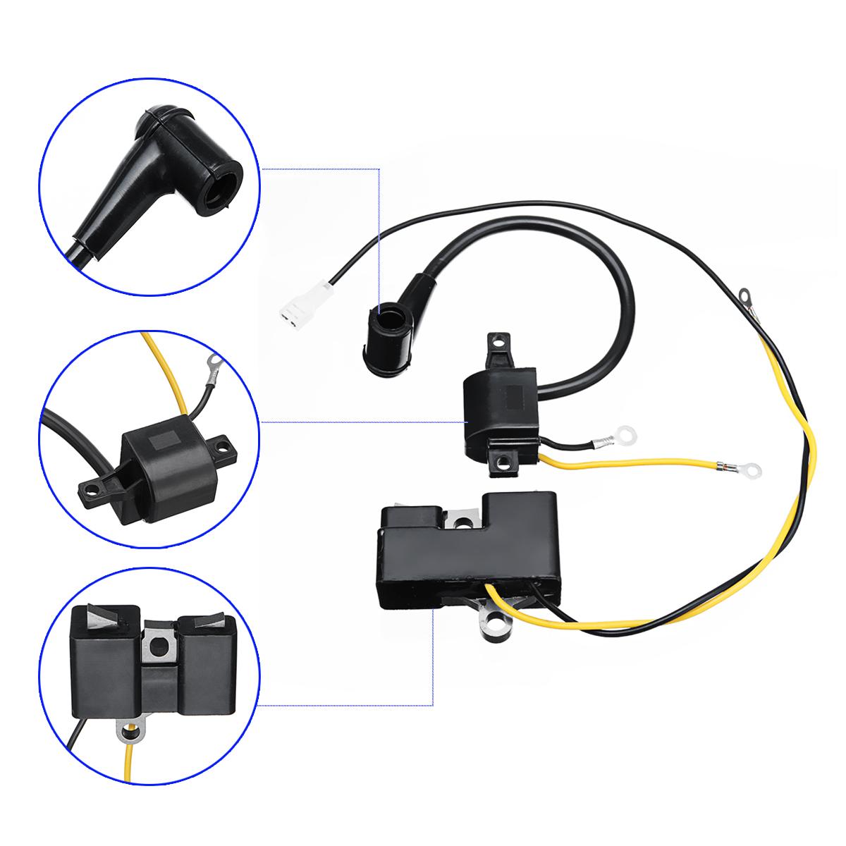 Ignition Coil Set For Husqvarna 61 162 266 Jonsered 630 670 Chainsaw Old Type -