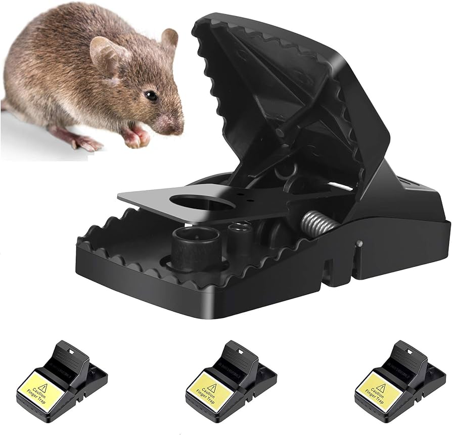 MagicArt Reusable Plastic Portable Rat/Mice/Mouse Trap | Plastic Rate Trap Machine (Black). 