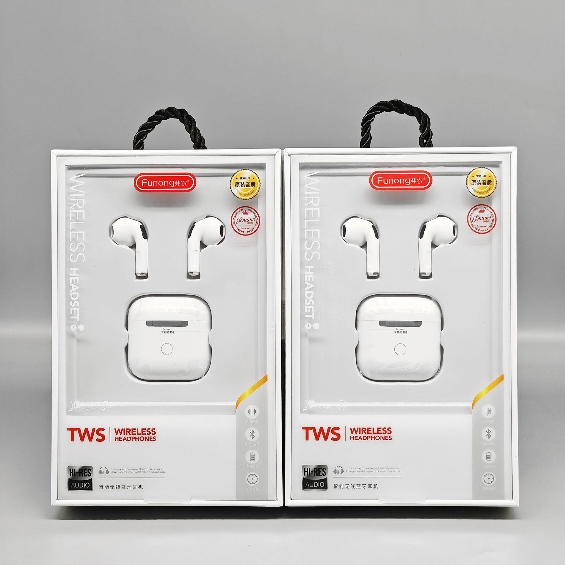 Binaural Bluetooth headset is suitable for Huawei, Xiaomi, vivo