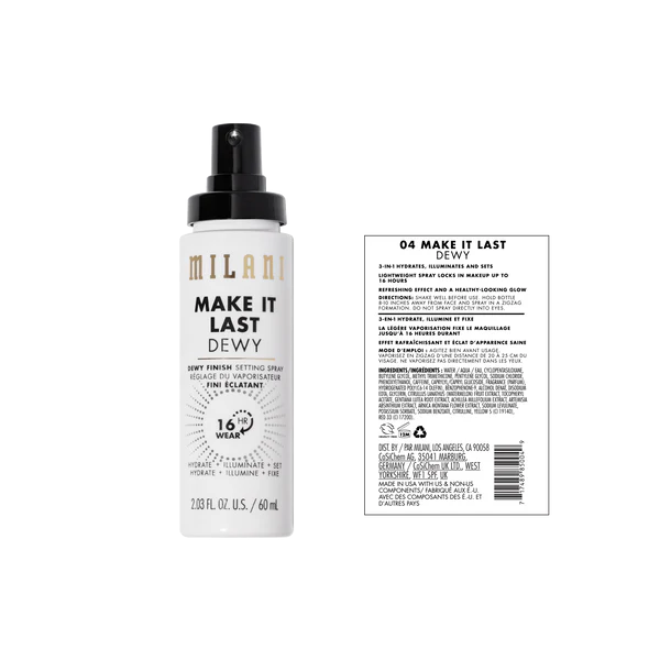 Milani Make It Dewy 3-In-1 Setting Spray (Dewy 04). 
