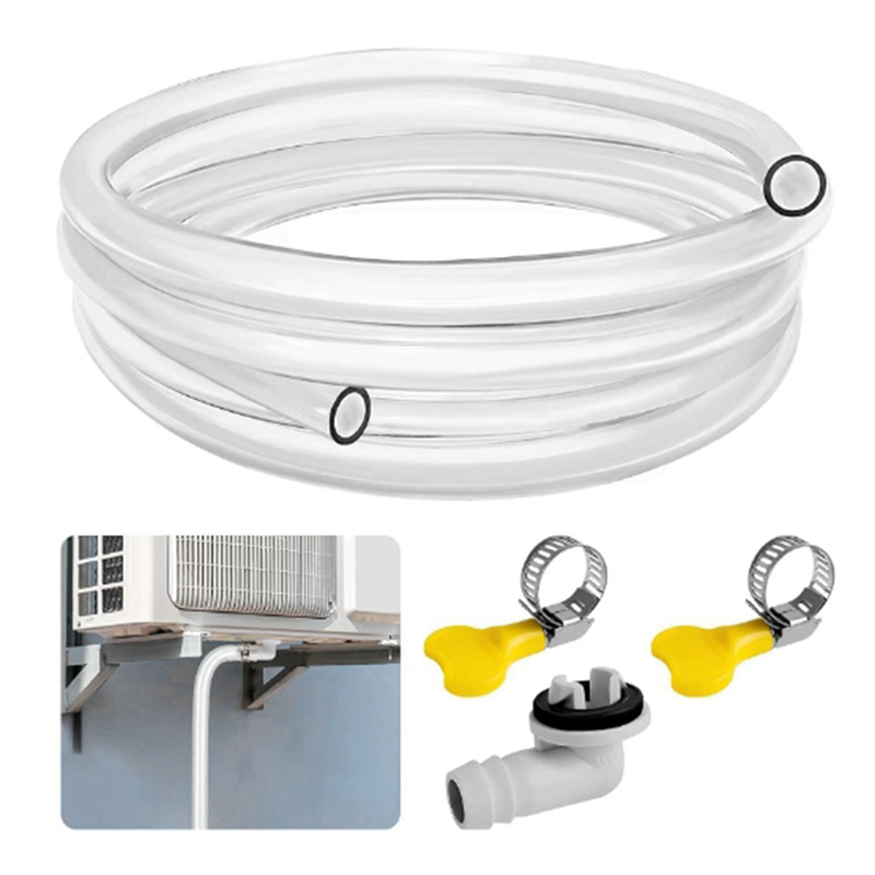 10ft Air Conditioner Drain Hose 3/5 Inch Portable AC Drain Hose Connector Universal Air Conditioner Drain Pipe Tool Kit. 