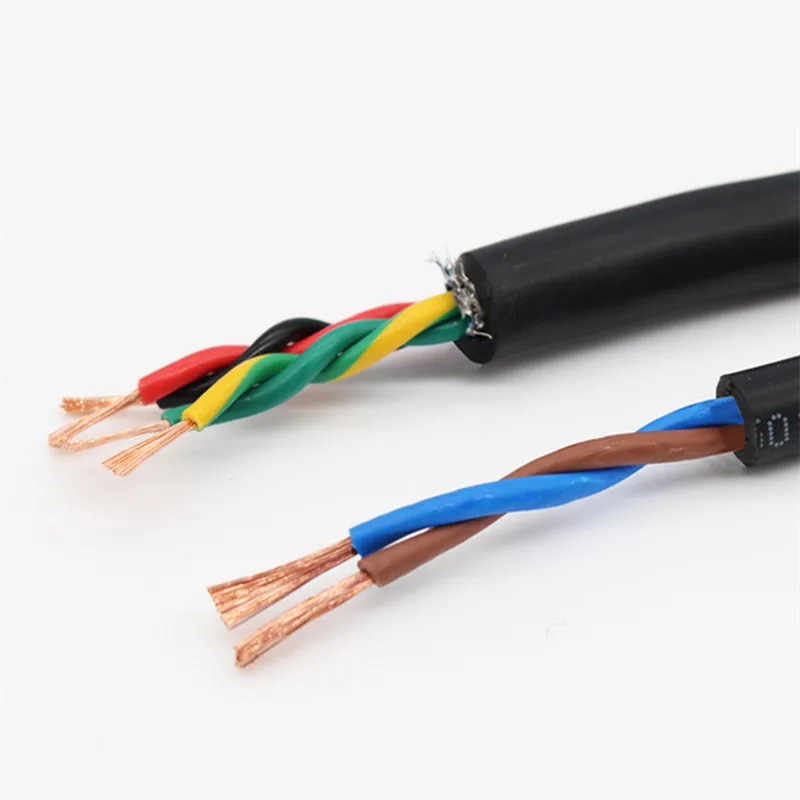 Twisted-pair Shielded Cable 2 4 6 8 10 12core 20 22 18 26 24awg 5 M Pvc Pure Copper Core Communication Signal Soft Control Cable. 
