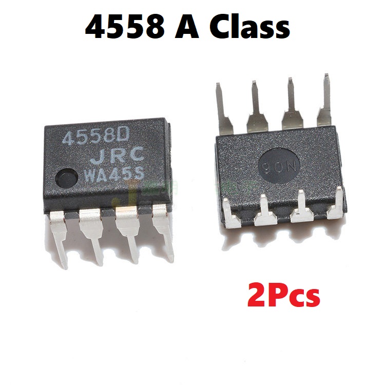 DIP OPAMP Integrated Circuit 4558 4558D JRC4558 JRC4558D Operational Amplifier Chip IC Dual Audio High Gain 8Pin DIP Electrical Circuitry & Parts. 