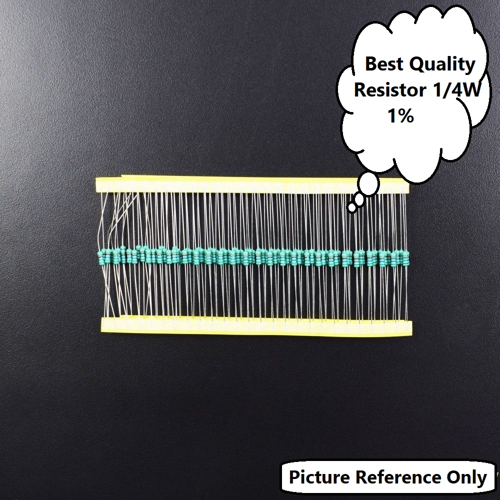 50Pcs- Tolerance 1% 330 Ohm 1/4W Resistors 330 Ohm Carbon Film Resistor 330 Ohm Resistance 0.25 Watt Fixed Resistors Passive Components Electronics Circuitry & Parts. 