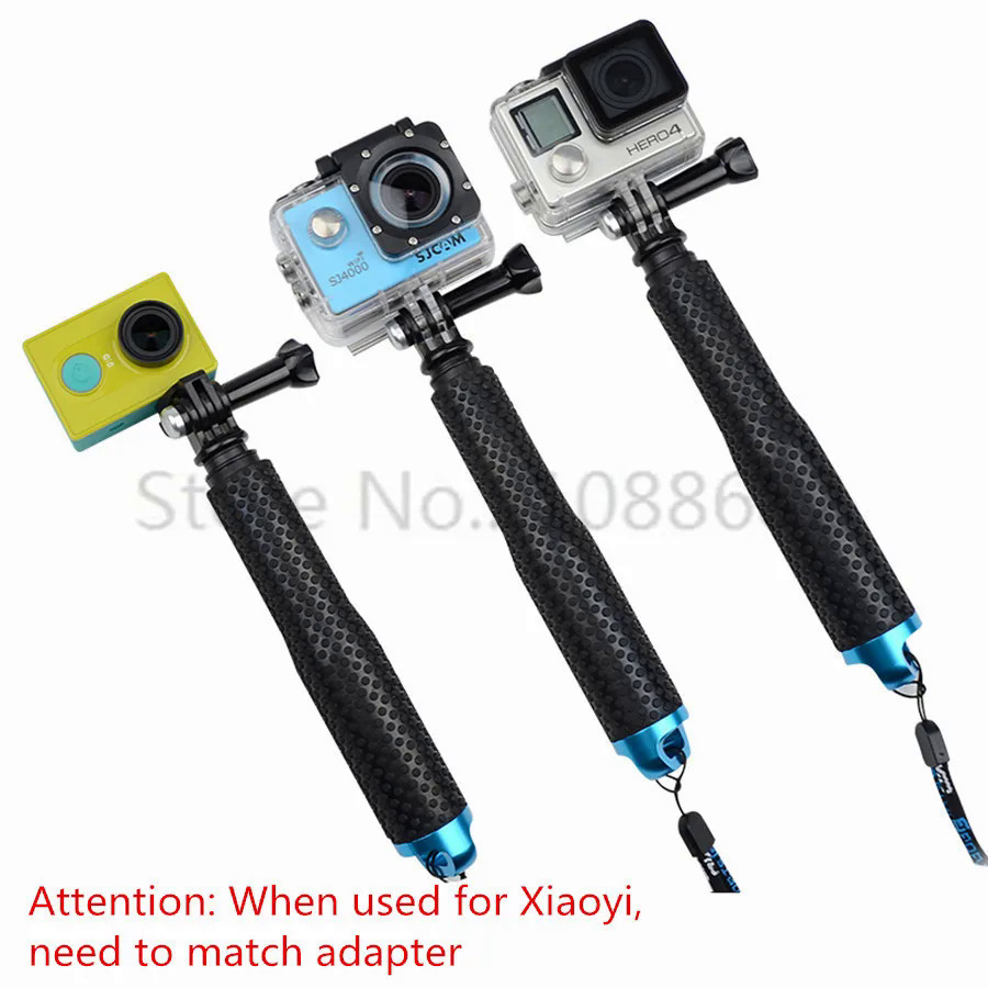 Extendable 19 inch Monopod for gopro4 gopro3 3 2 SJCAM SJ3000 SJ4000 Action Camera Selfie Sticks for Sports Camera 18 to 48cm. 