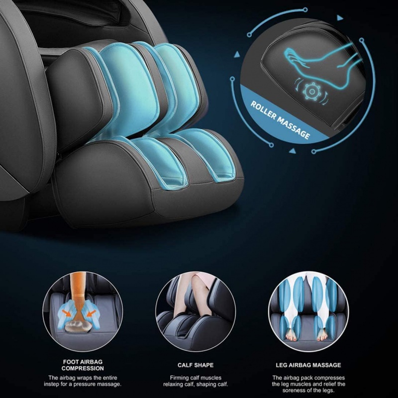 iRest SL Track Massage Chair Recliner, Full Body Massage Chair, Zero Gravity, Bluetooth Speaker, Airbags, Heating, and Foot Mass. 