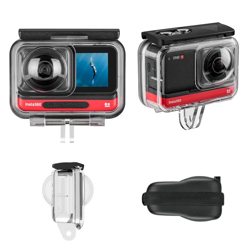 【3C VictoryEagle】TELESIN 45M Underwater Housing Case Waterproof for ONE R 360 Edition Camera Storage. 