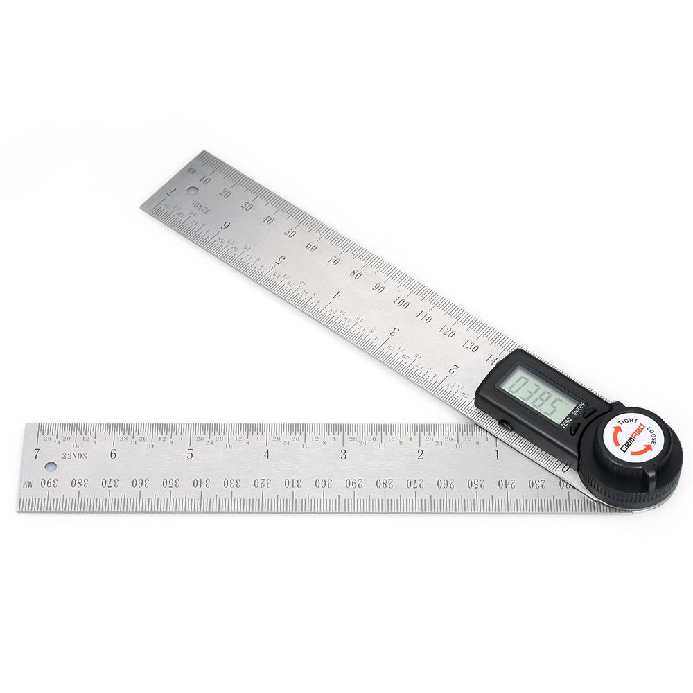 KOGEEK 2-in-1 Digital Angle Rule Goniometer Angle Gauge Stainless Steel Angle Finder Clinometer Digital Display Angle Ruler in 200mm Length. 