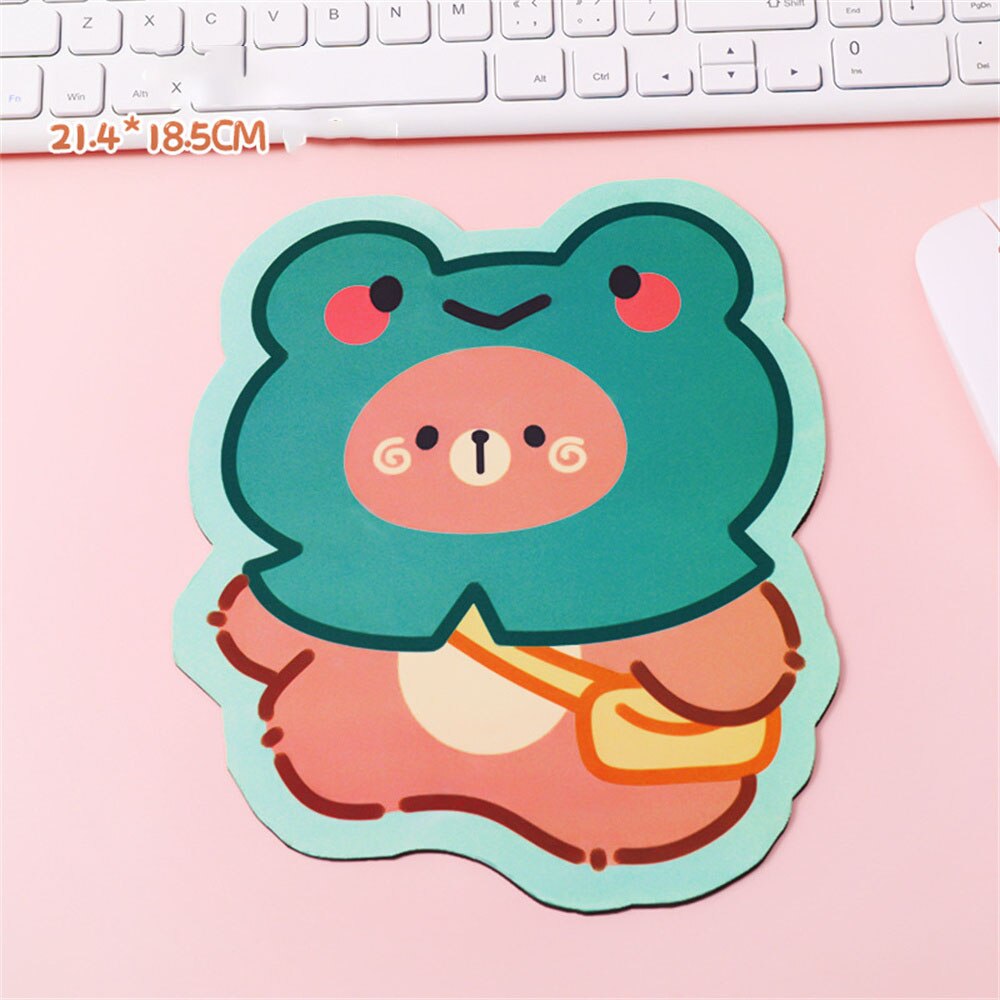 Cute Bear Mouse Pad Non-slip Desk Mat Kawaii Gaming Accessories Mouse Mat for Office Home PC Computer Keyboard. 