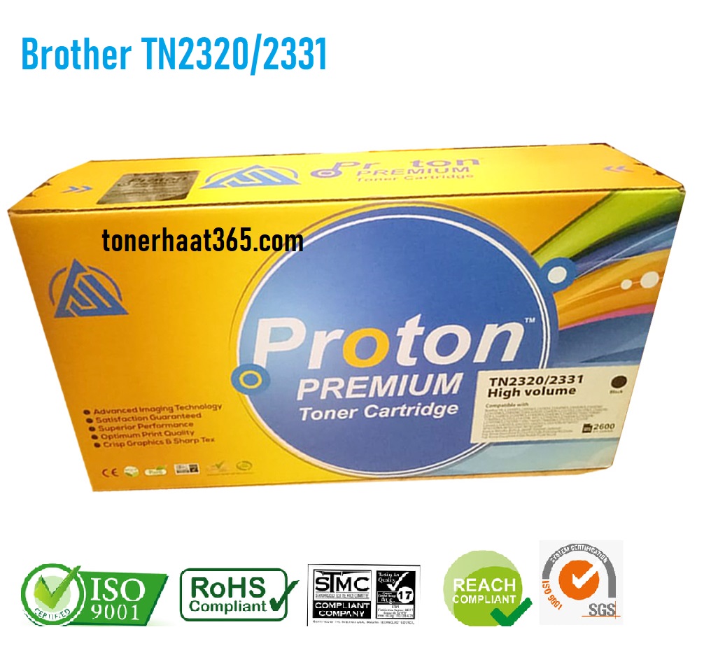 Brother TN2320 / 2331 Toner Cartridge for HL2300, L2320, L2340, L2360, L2365dw, L2380dw, L2540, L2560dw, 7080, 7080dw, MFC2700dw,