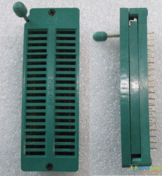 40 Pin Universal ZIF Socket 40Pin DIP 40 Pins 2.54mm Pitch IC Chip ZIF Socket Adaptor For Electric Fittings Universal IC Test And Program Electrical Circuitry & Parts. 