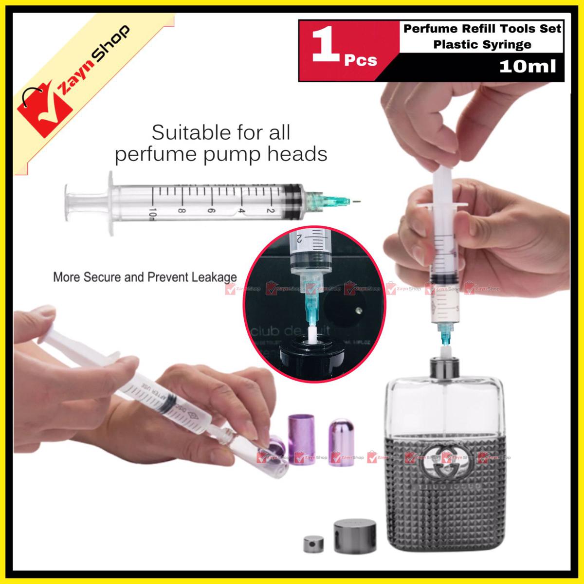 Perfume Refill kit Pump 10ml Syringe Tool 1pcs  for Perfume extracting and Transfer to empty Refillable Bottles. 