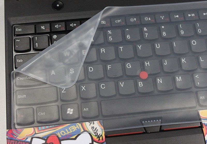 Universal Clear Laptop Silicone Keyboard Skin Case Cover Protector For 14''. 