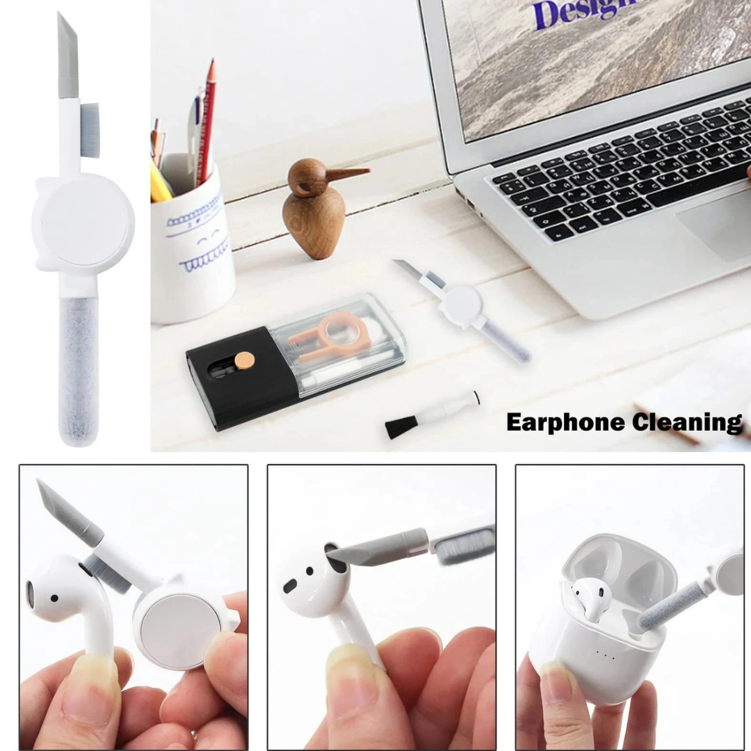 Computer Keyboard Cleaner Brush Kit Earphone Cleaning Pen For Headset Keyboard Cleaning Tools Cleaner Keycap Puller Kit. 