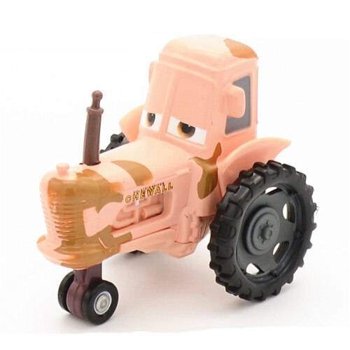 【happy one】Disney Pixar Cars 2 Children's Toy Model Frank Combine Harvester Bulldozer Alloy Car Toys Best Boy Birthday Christmas Gift. 