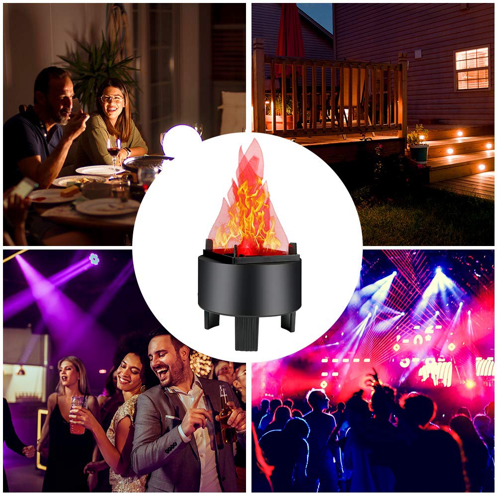 LED Fire Flame Effect Light Artificial Electric Flicker Lamp,US Plug - dj light. 