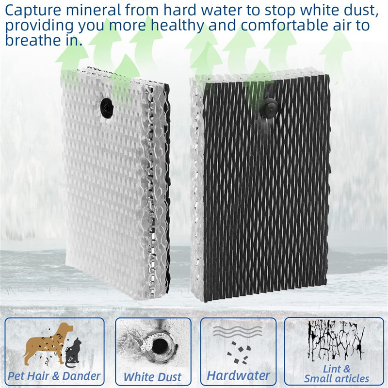 HWF100 Humidifier Wick Filter E Spare Parts for Holmes HWF100-UC3 Bionaire BWF100 Humidifiers - 4 Pack. 
