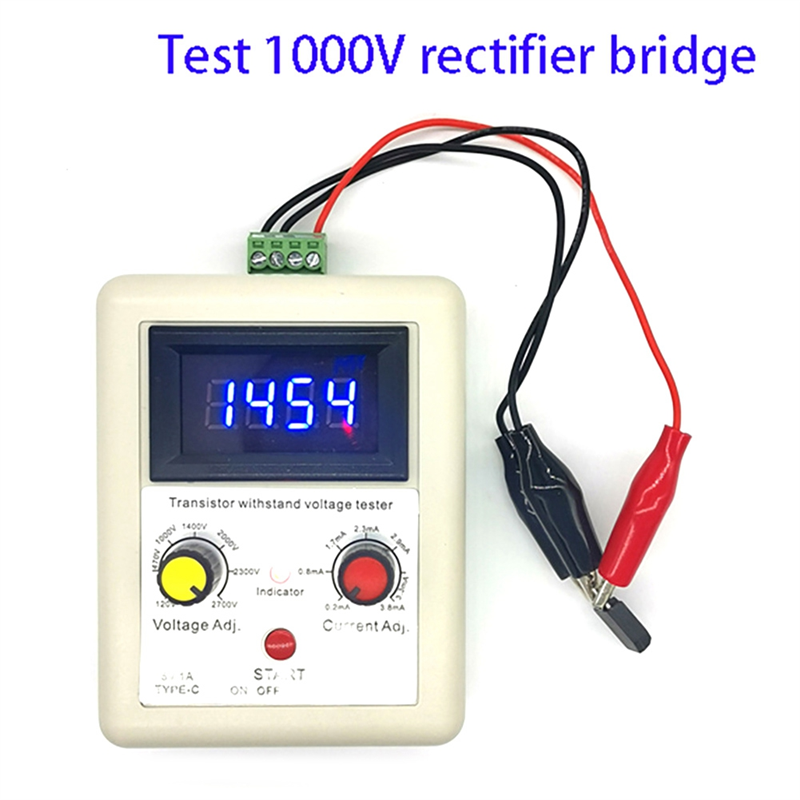 1 Set ABS White Transistor Withstand Voltage Tester MOS Transistor IGBT Voltage Regulator Diode Detector A. 