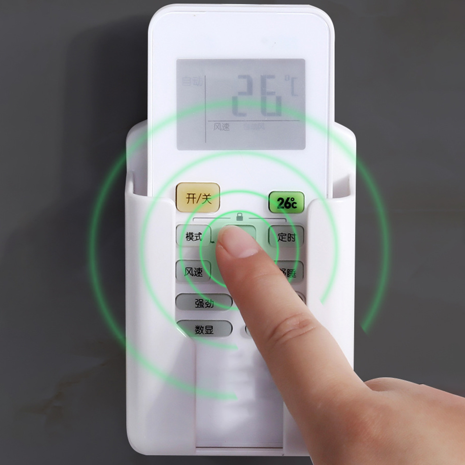 （New）torage Rack Front Opening Deign Univeral Remote Control Phone Charging Holder tand. 