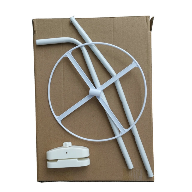 Clip-on Baby Bed Mosquito Net Mounting Support Ring Rack Stand White Steel Mosquito Net Stand for Bed Canopy. 