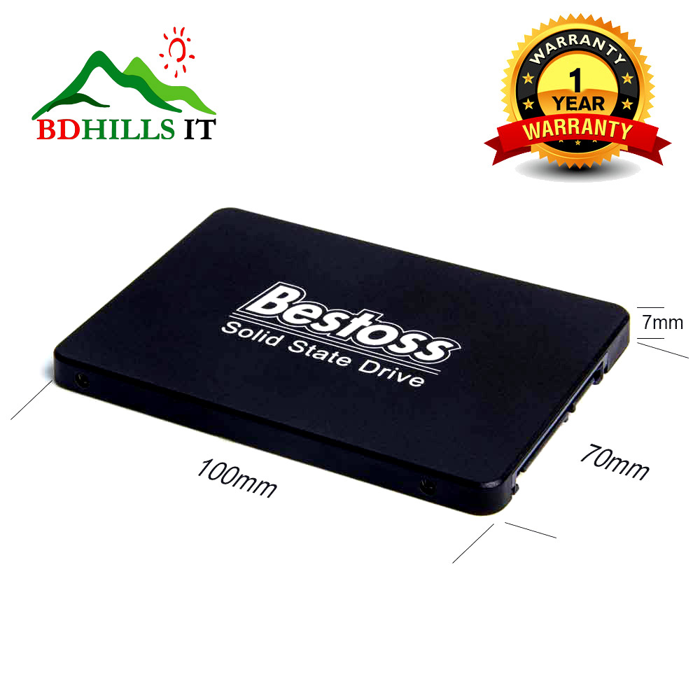Bestoss 3D Nand Flash Ssd Sata Iii 6Gb-S 2.5 Inch Ssd Black Model S201 - Boost Your System Performance With Bestoss Ssd. 