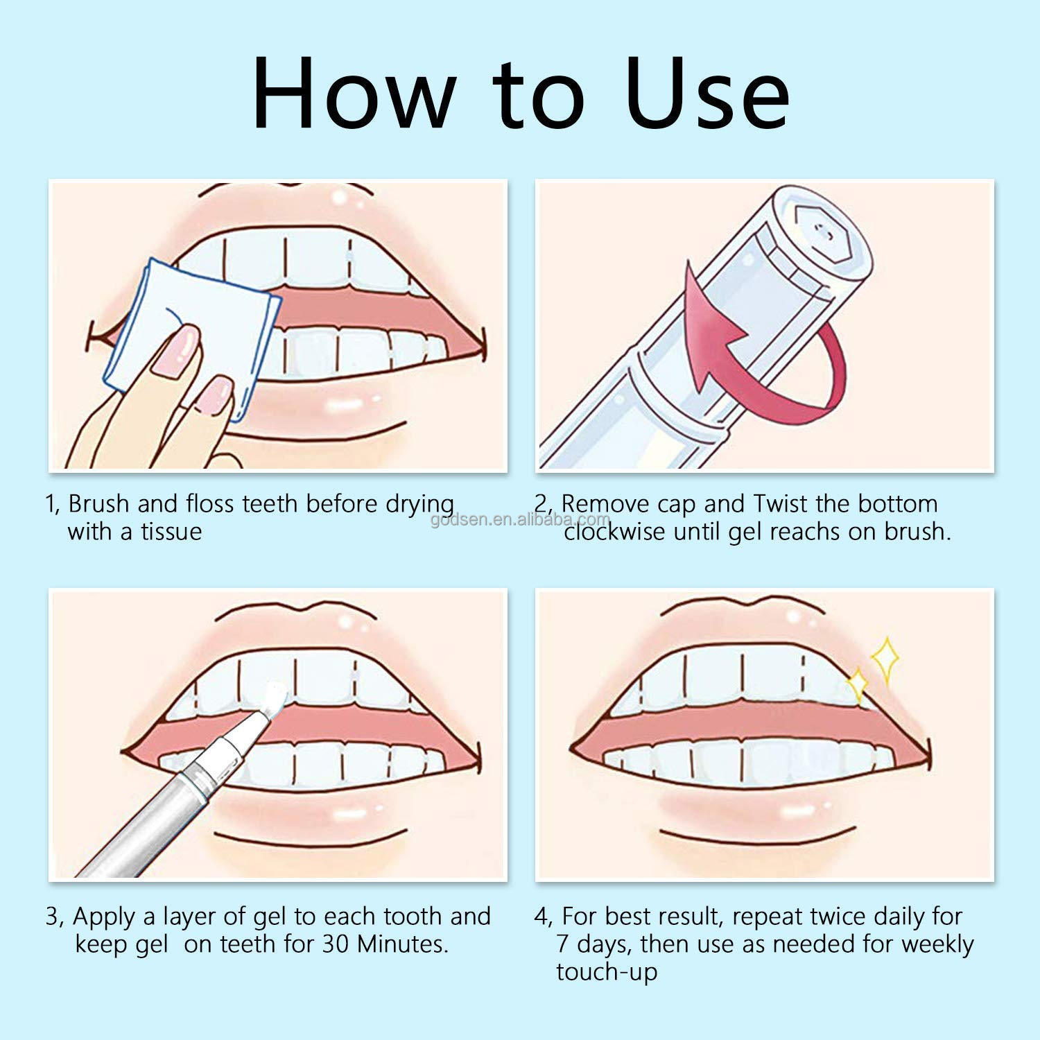 Hugely Popular  Carbamide Peroxide Whitening  Formula Descaling Bright White Teeth Whitening Pen