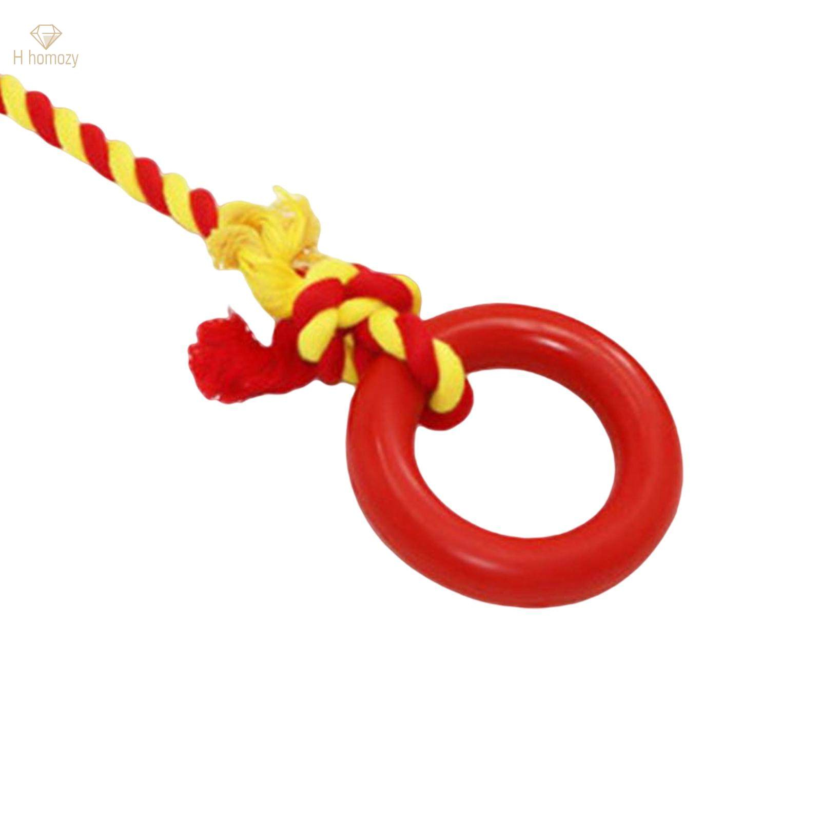 Chew Toys Yard Running Puppy Garden Dogs Rope Toy Interactive Dog Tug Toy Red. 