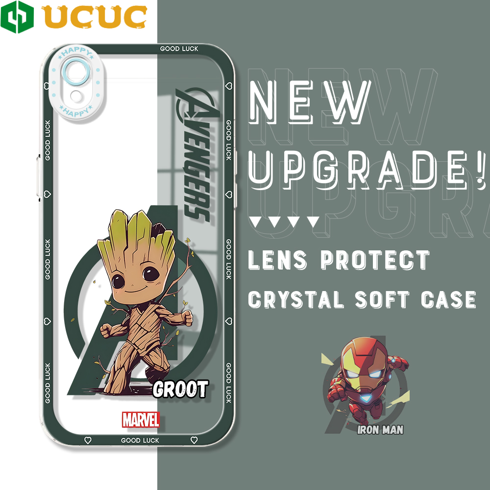 UCUC for OPPO A37 A37F NEO 9 Back Cover Groot Batman Transparent TPU Ultra Thin Soft Phone Cases. 