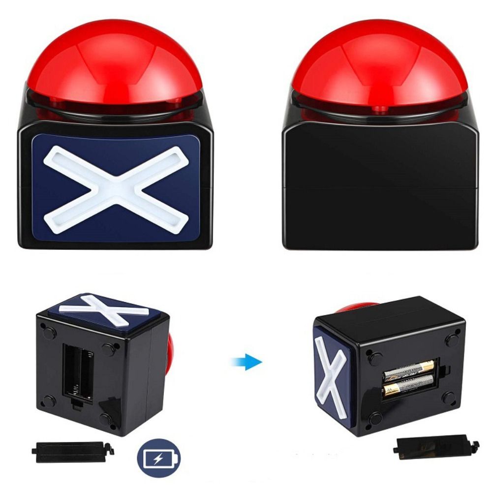 New ABS Game Answer Buzzer with Sound Light Trivia Quiz Talent Buzzer Sounding Toy Alarm Button. 