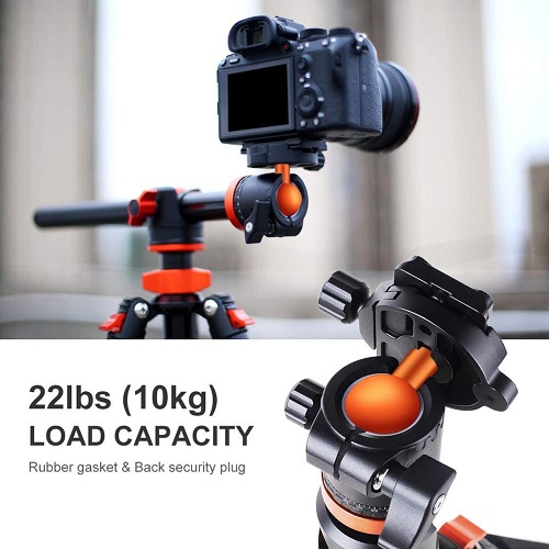 K&F Concept KF09.112 T255A3 Aluminum Overhead Ball Head Tripod with Monopod. 