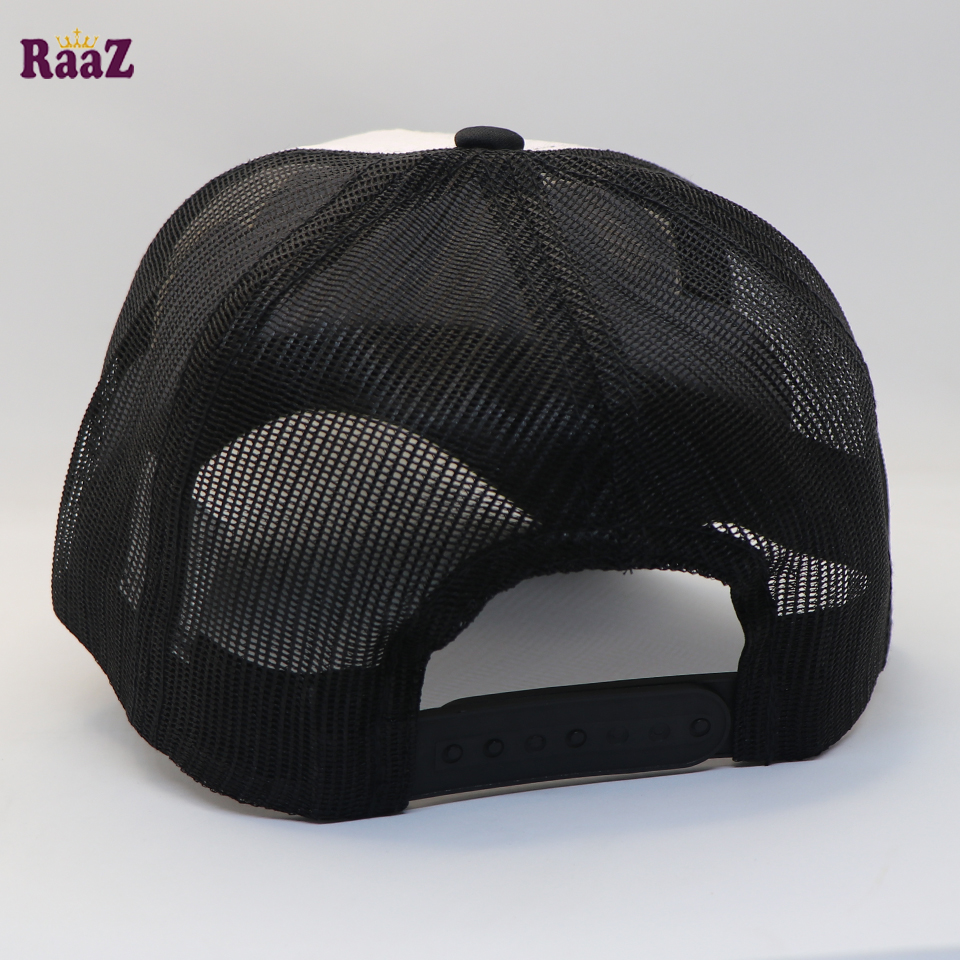 White Front Black Started 1908 Printed Logo Foam Net Cap. 