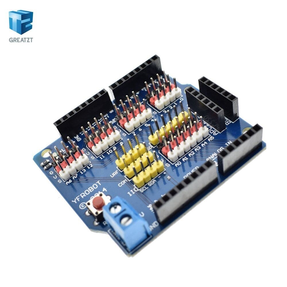 【happy one】1pcs Sensor Shield Expansion Board Shield UNO R3 V5.0 Electric Module arduino r3. 