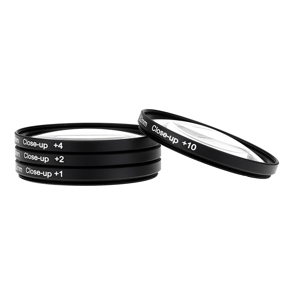 52mm Macro Close-Up Filter Set +1 +2 +4 +10 with Pouch for Nikon D7200 D5200 D3200 D3100 Canon Sony Pentax DSLRs. 