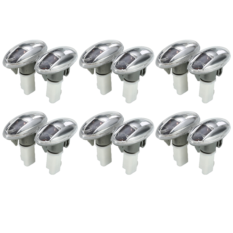 12Pcs Car Partner Side Steering Indicator Light for Peugeot 108 107 407 206 6325G3 for Citreon C1 C2 C3 Picasso