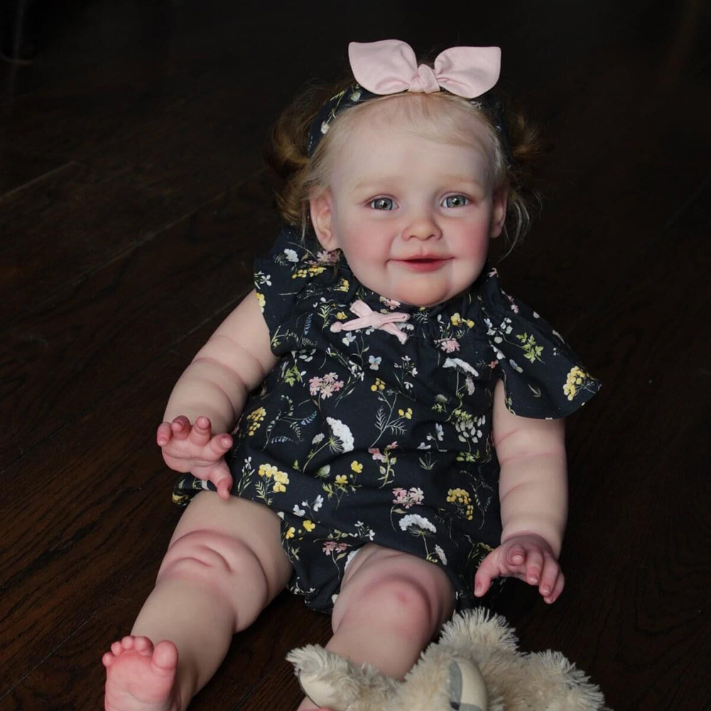GC Full Body Reborn Babies Realistic Newborn Baby Dolls With Pasted Wig Cover Lifelike Dolls Gifts For Children Age 3+. 