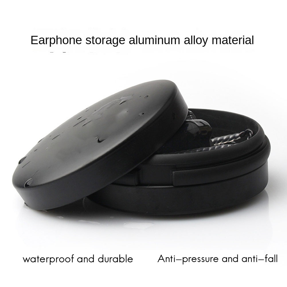 Metal Earphone Box Waterproof Pressure-Resistant Aluminum Alloy Headphone Storage Box
