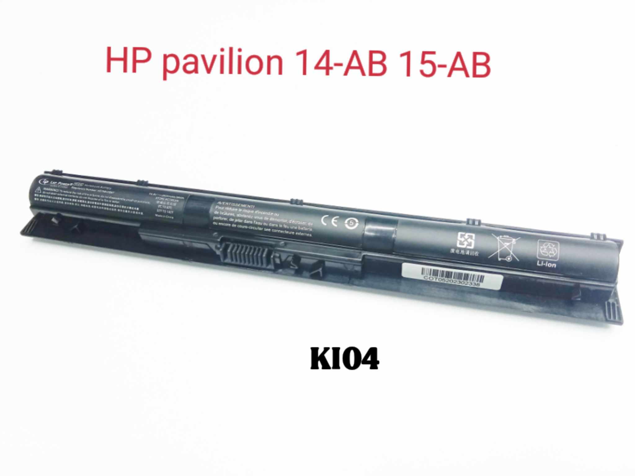 Laptop Battery HP KI04  For Laptop Model HP pavilion 14-ab-15-ab032tx-15-ab027tx-15-ab028tx-15-ab-17-ab-series. 