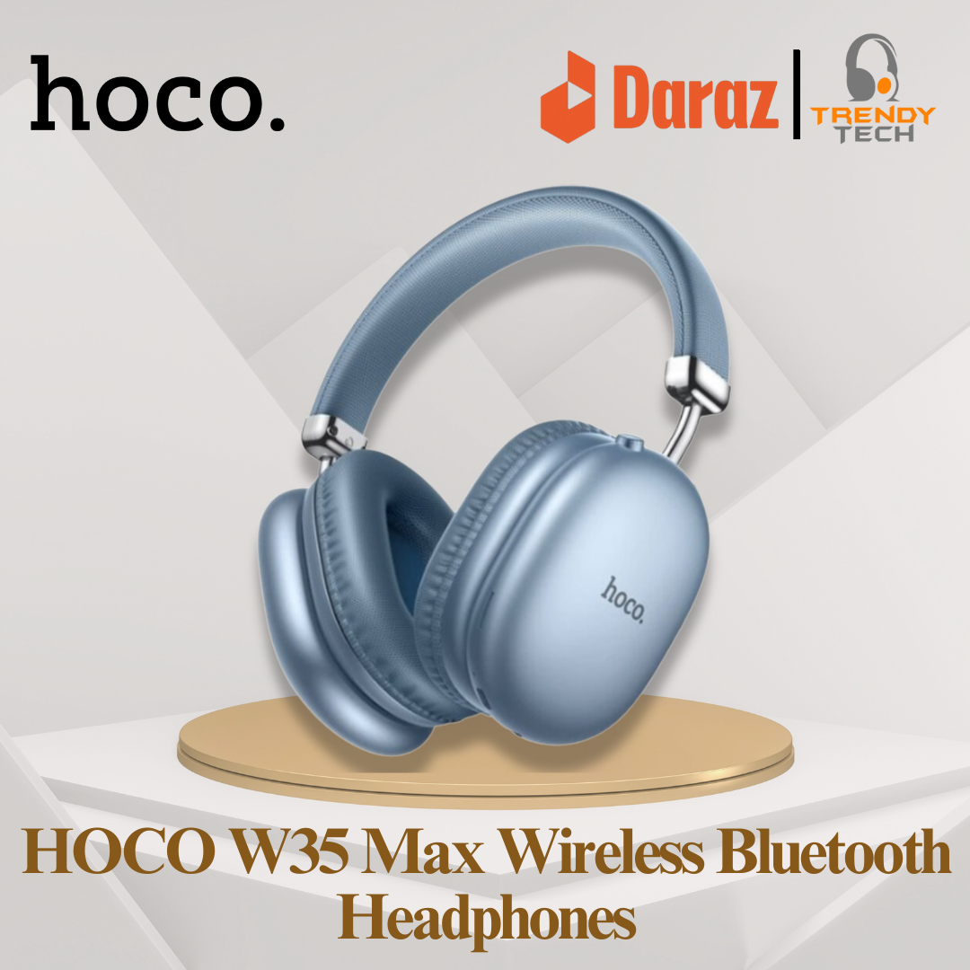 Hoco W35 Max Bluetooth V5.3 Headphone with 90 hours Playtime- Trendy Tech