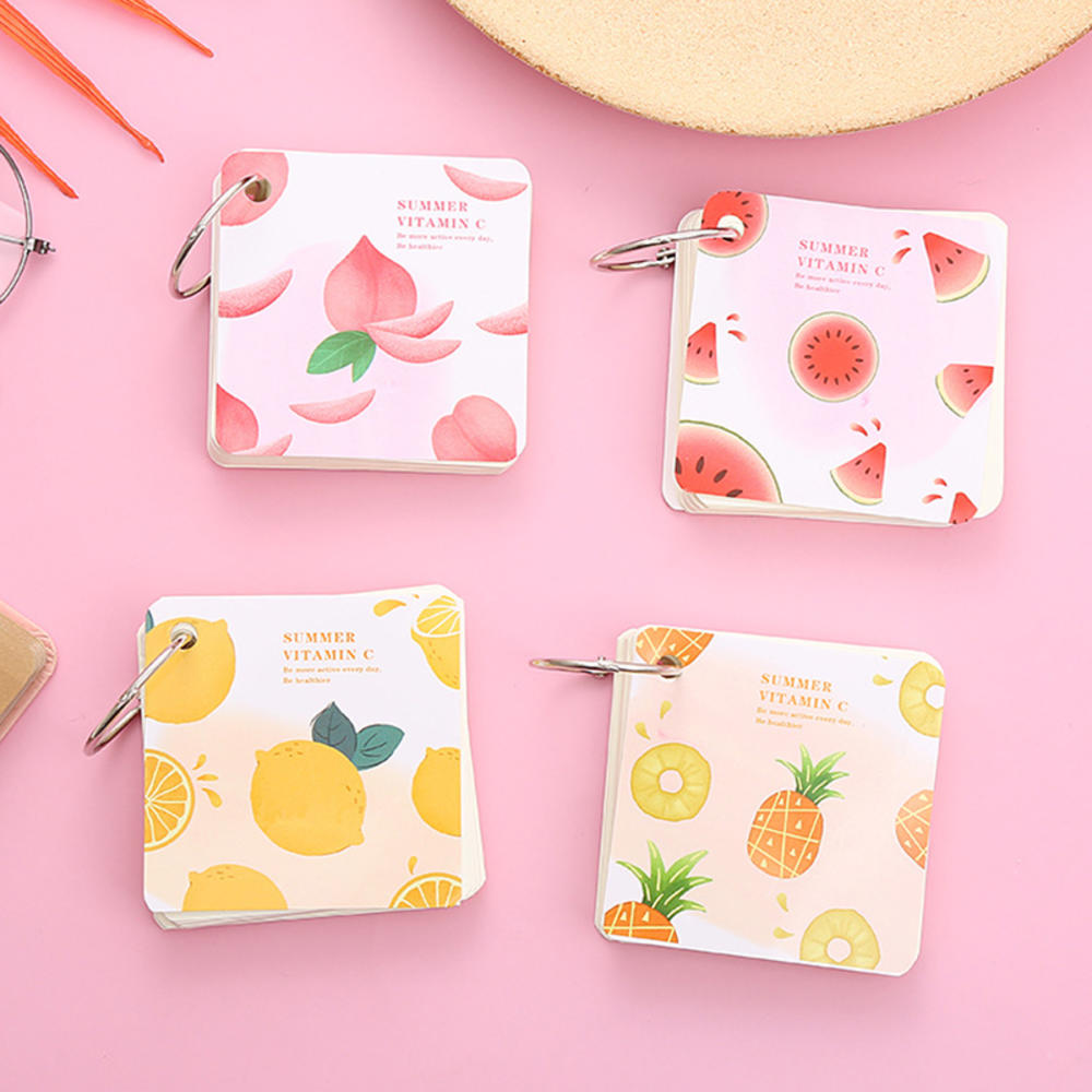 Binder Ring Flash Card Study Cards Memo Pad Index Cards. 
