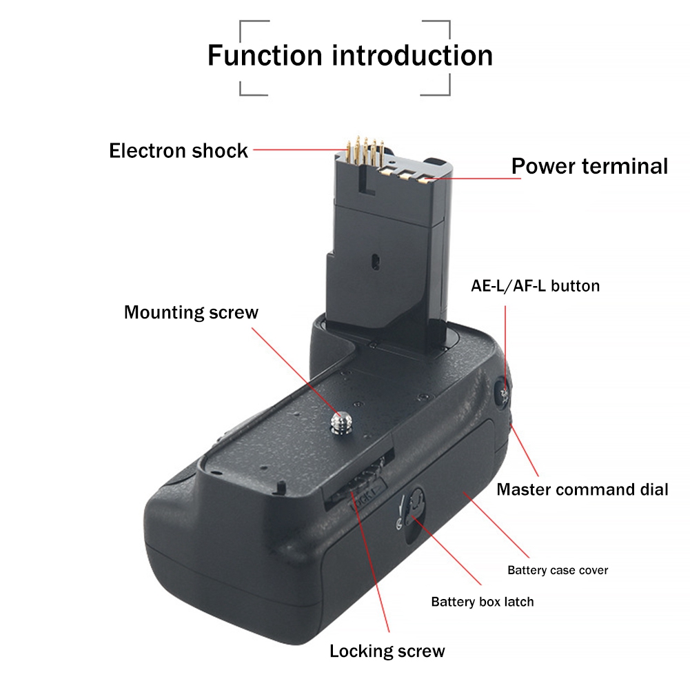MB-D80 Camera Handle Battery Grip Bracket for Nikon D80 D90 Camera. 
