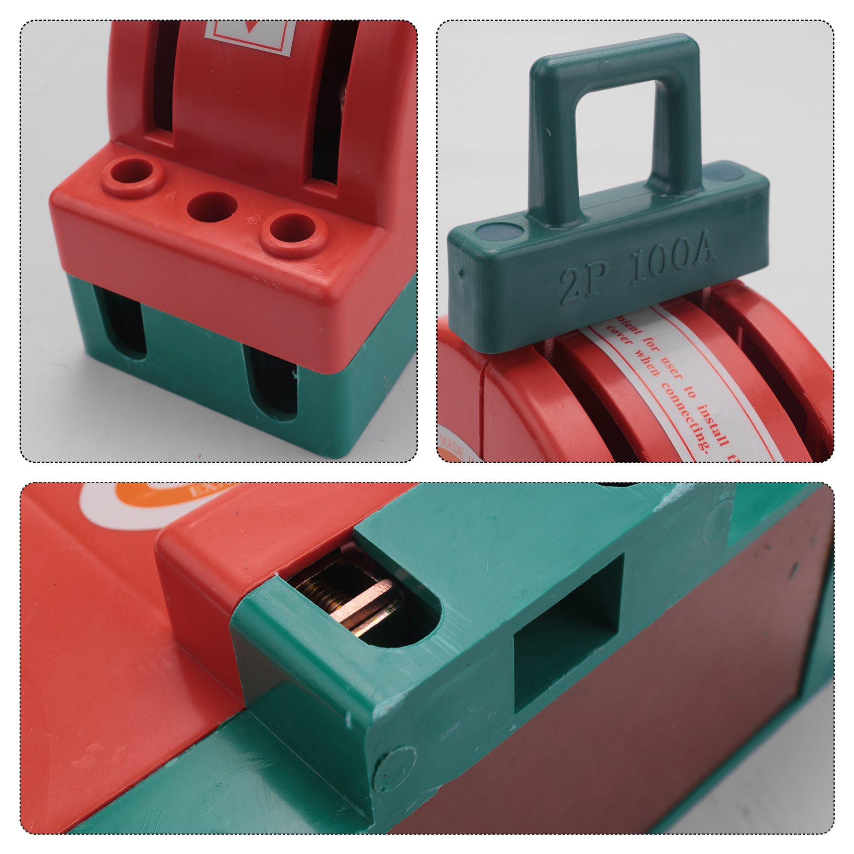 100A Two Pole Disconnect Double Throw Switch for Circuit Breaker. 