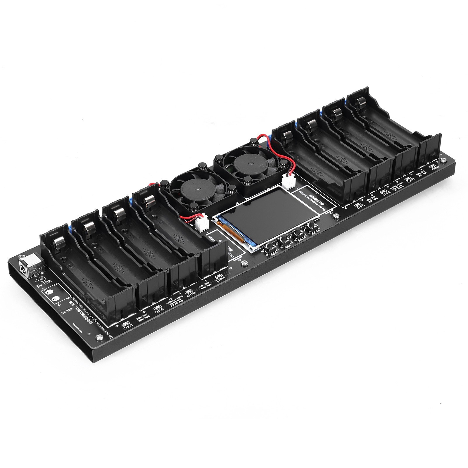 8-Channel 18650 Battery Tester 2.4inch TFT Display Battery Capacity Testing with Multi-Mode Functionality Enhanced Safety, and Intuitive Displaying. 