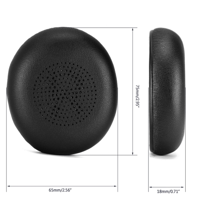 1pair Ear Pads For Jabra Elite 45h Evolve2 65 Headphone Elastic Foam Earmuff Sponge Ear Cushion Replacement. 