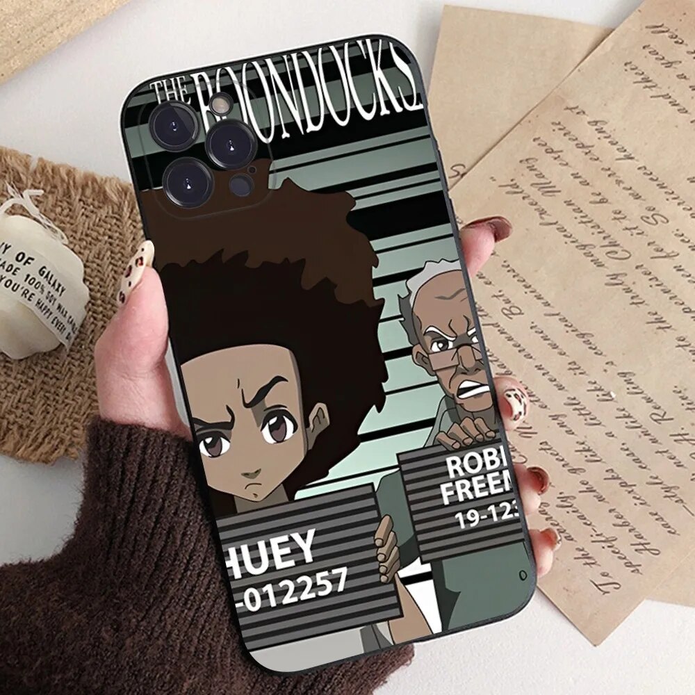 The Boondocks Phone Case Silicone Soft For Iphone 15 14 13 12 11 Pro Mini XS MAX 8 7 6 Plus X XS XR Cover. 
