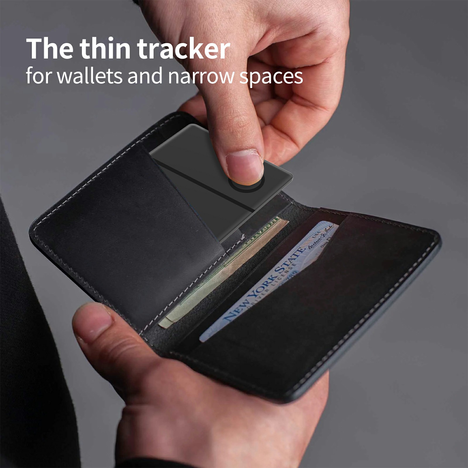 Wireless Charing iCard Bluetooth Global Position Tracker Based on Apple Find My Smart Card Locator Wallet Tag Finder Siri Voice. 