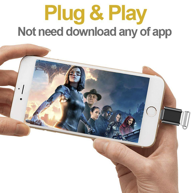 BlueWow S43  OTG adapter for IP adapter For ios for USB flash Drive keyboard mouse. 