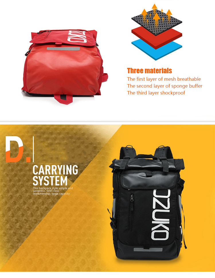 Ozuko 8020 Waterproof Laptop Travel Backpack description image 4