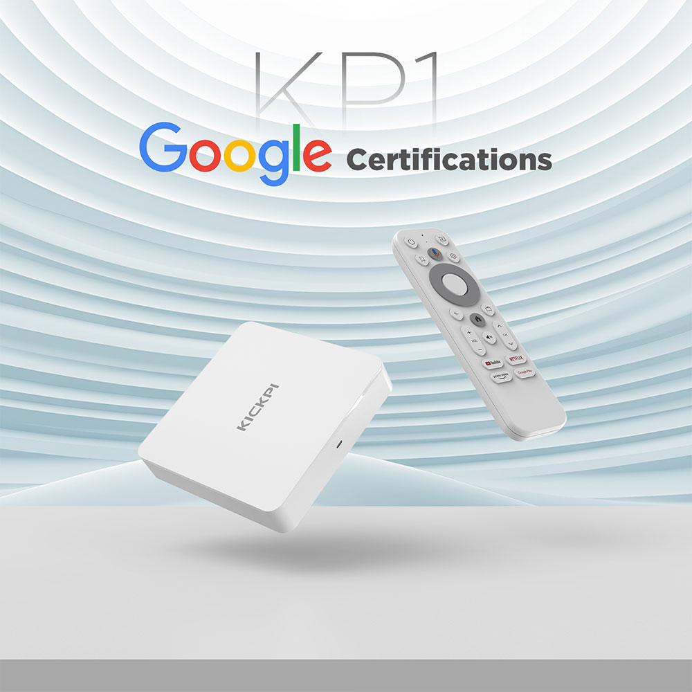 KICKPI KP1 Google Netflix TV Box Android 11 Amlogic S905Y4 2GB 32GB Support AV1 1080P H.265 4K Wifi BT Voice Input Media Player. 