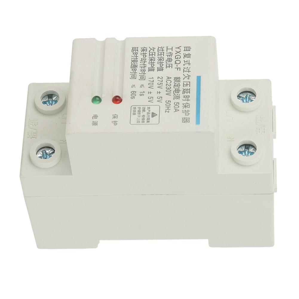 2P 50a YXGQ-F automatic Recovery Over & Under Voltage Relay Protective Device. 