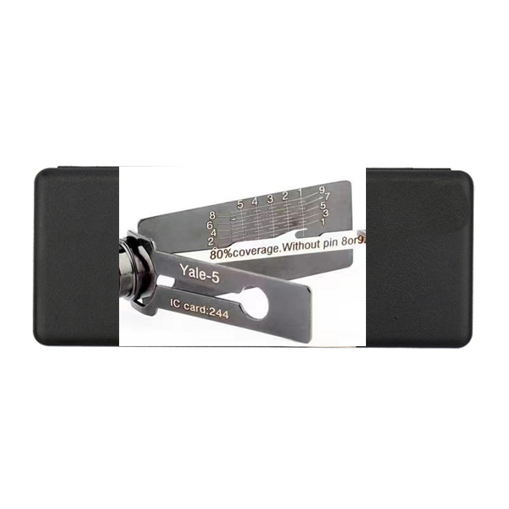 LISHI 2 IN 1 TOOL CASE Lishi KW1 , KW5 , SC1 , SC4 Decodder Full set Locksmith tools Lishi 2 in 1 CISA-5 YALE-5 YALE5-B YALE6. 